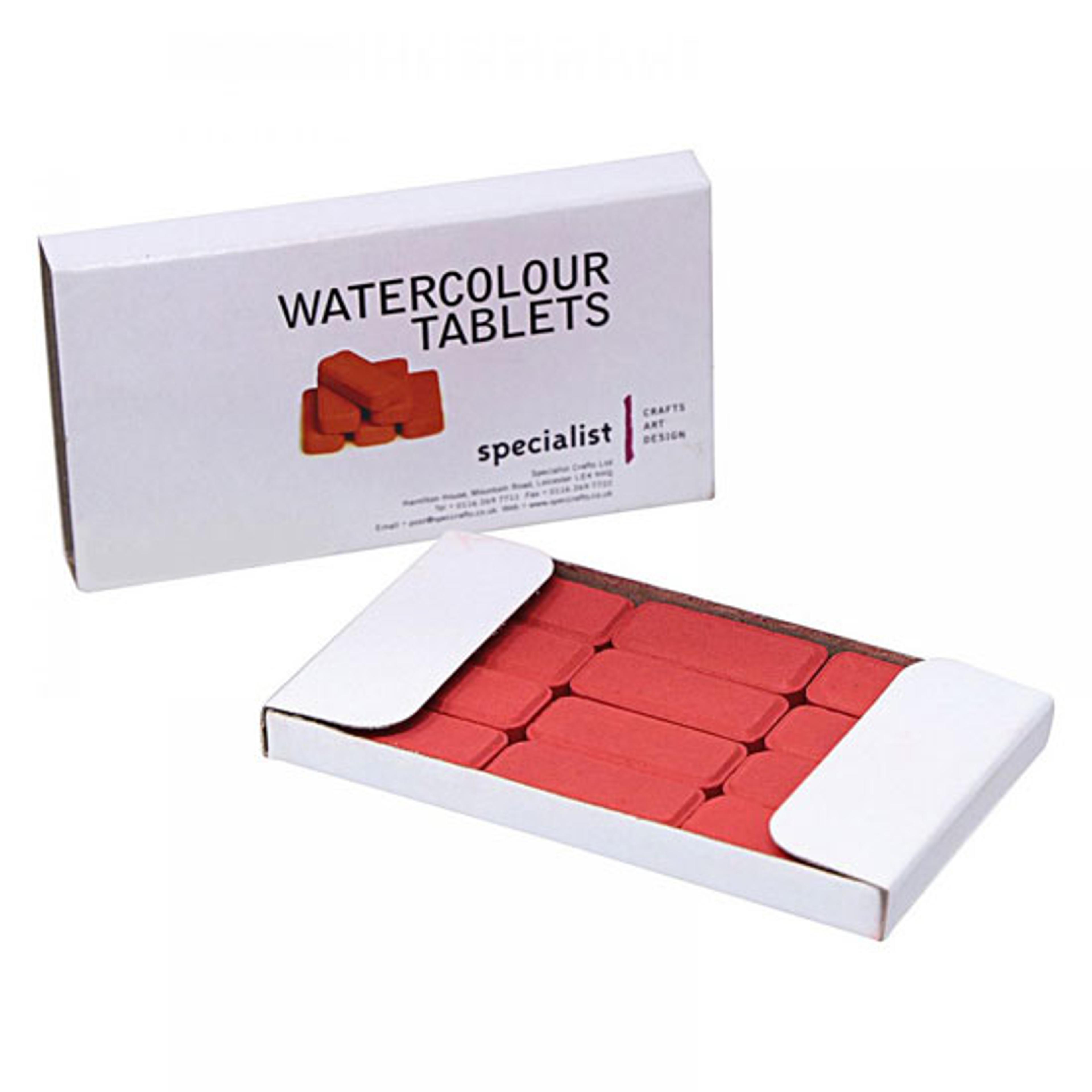 Watercolour Tablets - Crimson. Pack of 12