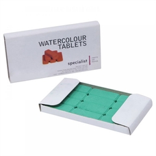 Watercolour Tablets - Emerald. Pack of 12