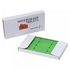 Watercolour Tablets - Leaf Green. Pack of 12
