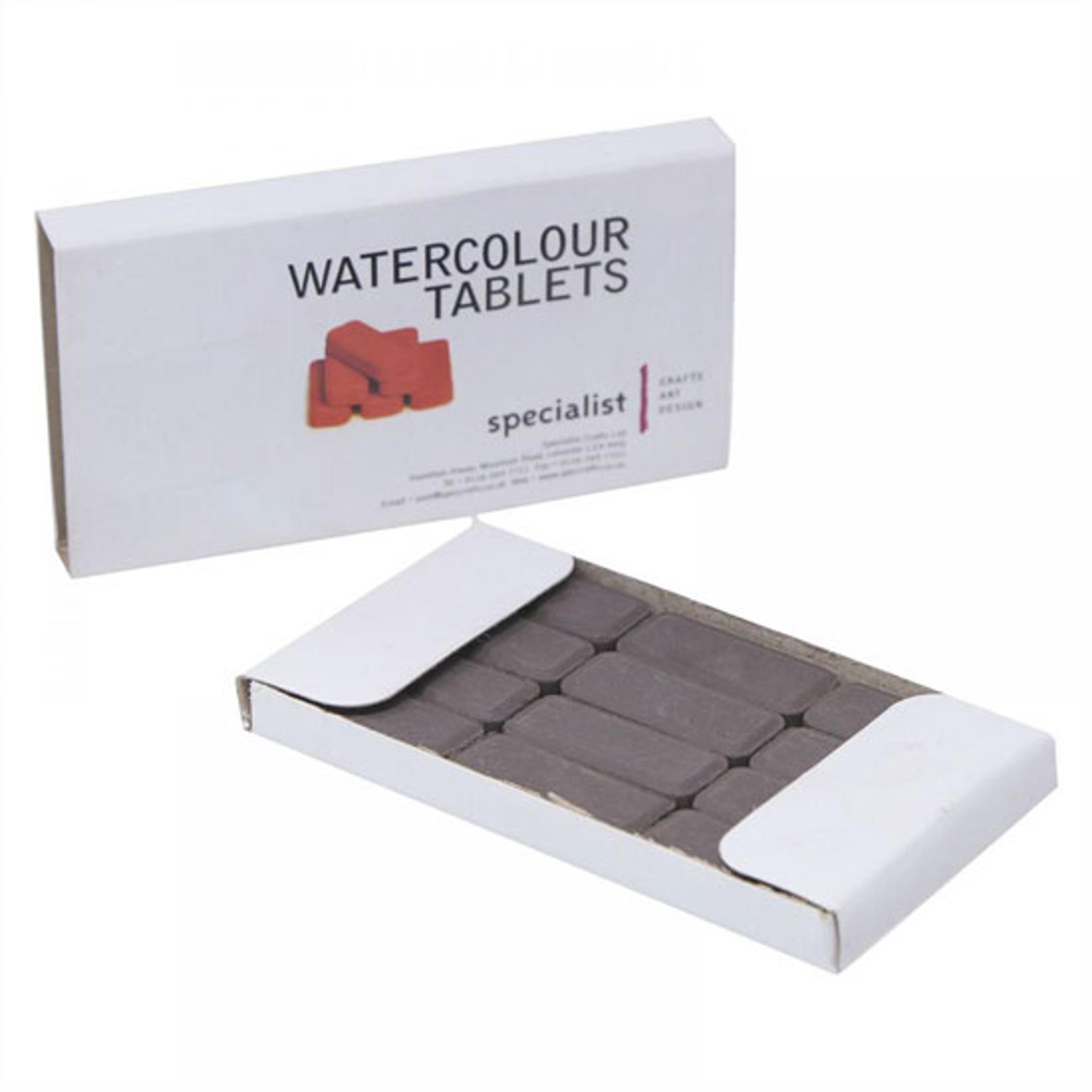 Watercolour Tablets - Van Dyke Brown. Pack of 12