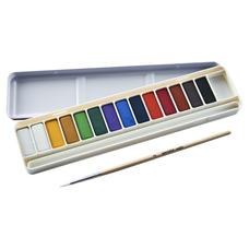 Specialist Crafts Watercolour Tablets. Set of 14 Including Brush