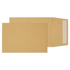 C5 Gusset Non-Window Envelopes Peel & Seal Manilla - Pack of 125