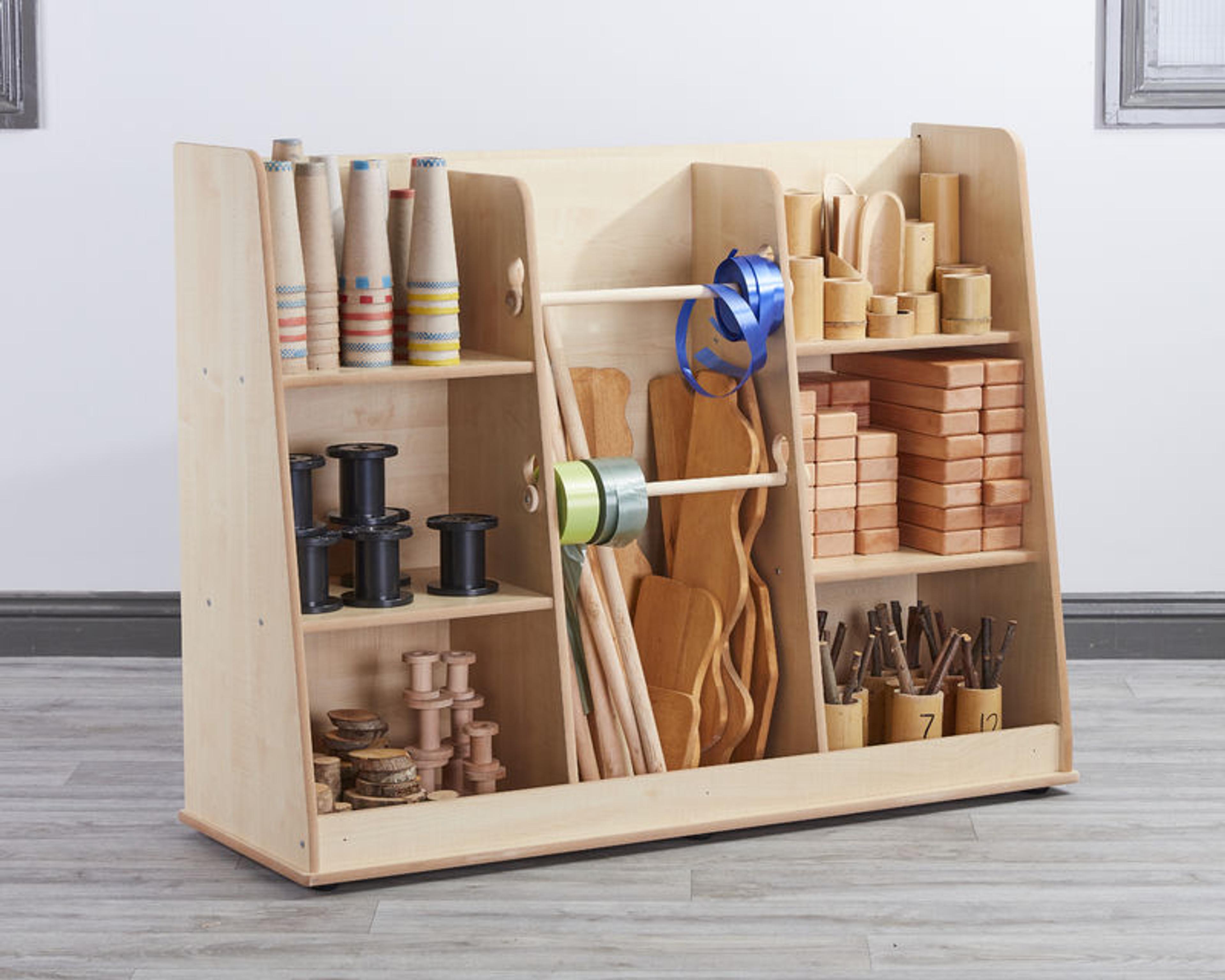 Loose Parts Free Standing Shelving - Maple
