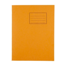 Exercise Books 9 x 7in 80 Page 8mm F&M - Orange - Pack of 100