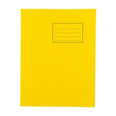 Exercise Books 9 x 7in 80 Page 8mm F&M - Yellow - Pack of 100