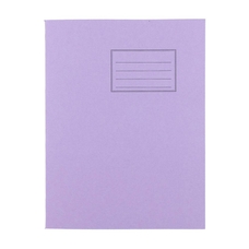 Exercise Books 9 x 7in 80 Page 8mm F&M - Purple - Pack of 100