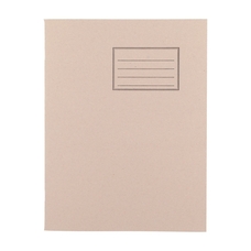 Exercise Books 9 x 7in 80 Page 8mm F&M - Buff - Pack of 100