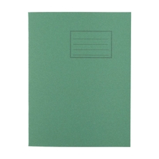 Exercise Books 9 x 7in 80 Page 8mm F&M - Dark Green - Pack of 100