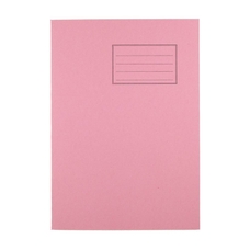 Exercise Books A4 80 Page Blank - Pink - Pack of 50