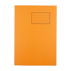 Exercise Books A4 80 Page 5mm Squared - Orange - Pack of 50