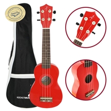 A-Star Rocket Series Soprano Ukulele With Bag - Red