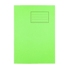 Exercise Books A4 64 Page 15mm F&M/Blank Alternate - Light Green - Pack of 50