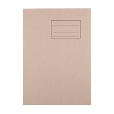 Exercise Books A4 64 Page Blank - Buff - Pack of 50