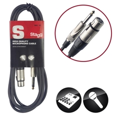 Stagg XLR to Jack Microphone Cable - 3m