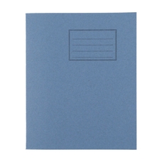 Exercise Books 8 x 6.5in 48 Page 8mm Feint - Light Blue - Pack of 100