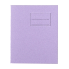 Exercise Books 8 x 6.5in 48 Page 8mm F&M - Purple - Pack of 100