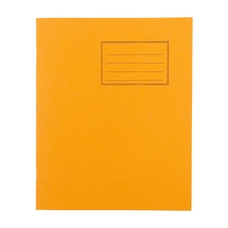 Exercise Books 8 x 6.5in 48 Page 5mm Squared - Orange - Pack of 100