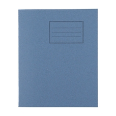Exercise Books 8 x 6.5in 48 Page 10mm Feint/Blank Alternate - Light Blue - Pack of 100