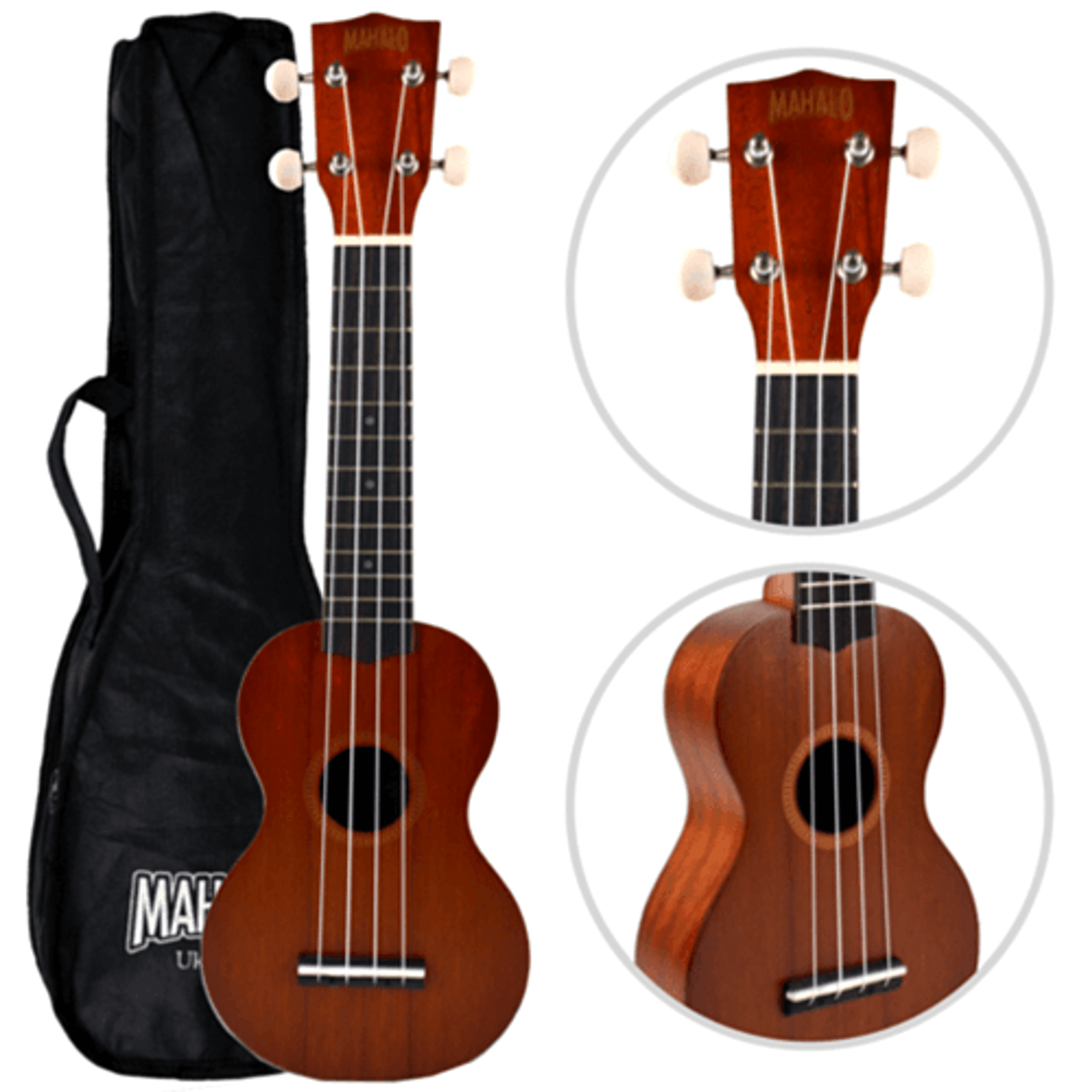 Mahalo Ukulele Java MJ1 Mahogany Finish