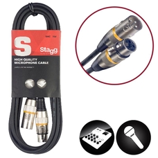 Stagg 3m/10ft XLR to XLR Microphone Cable - Yellow