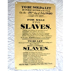 Slave Sale Poster