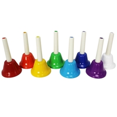 A-Star Coloured Hand Bells Set of 8