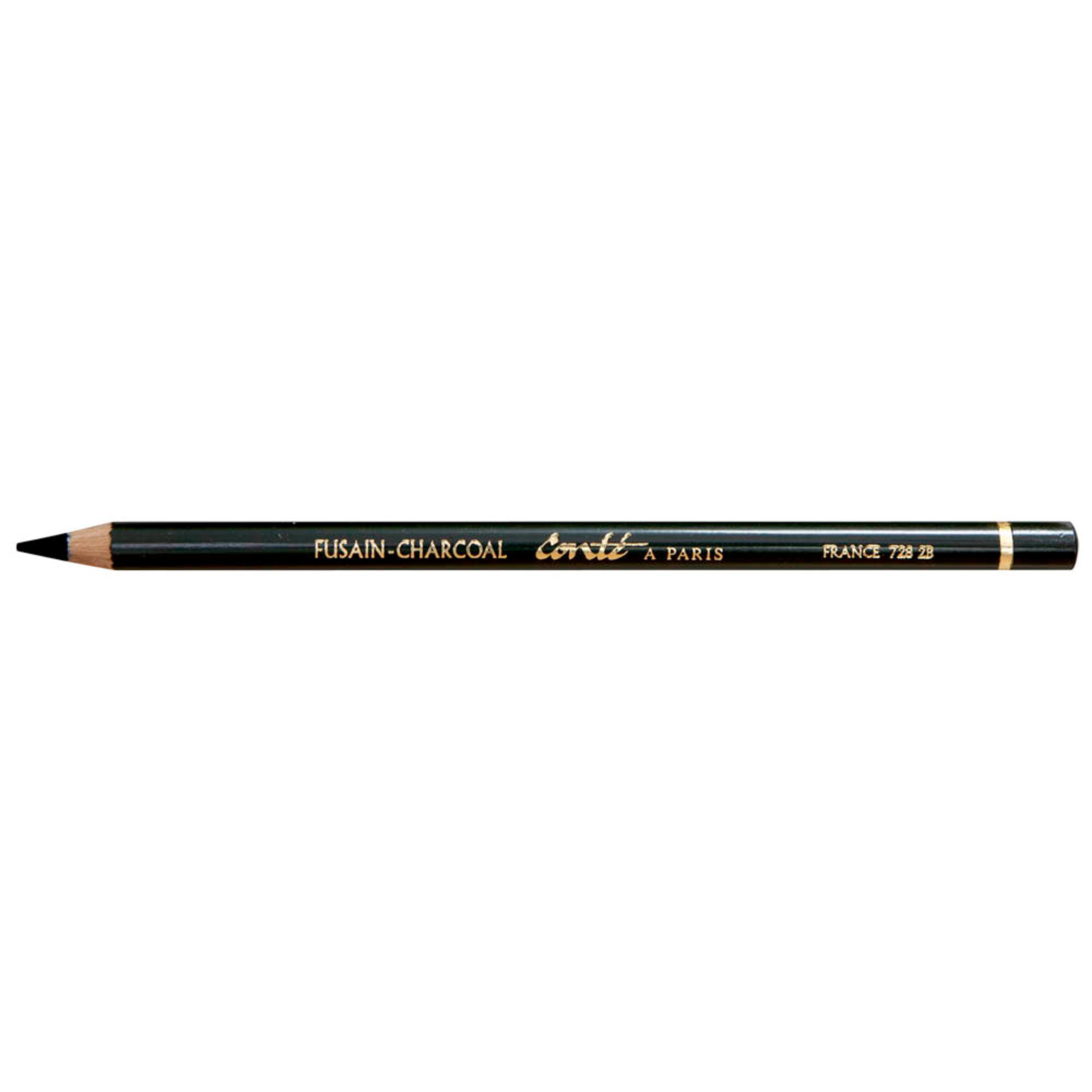 Conte Charcoal Pencils - 2B. Pack of 12