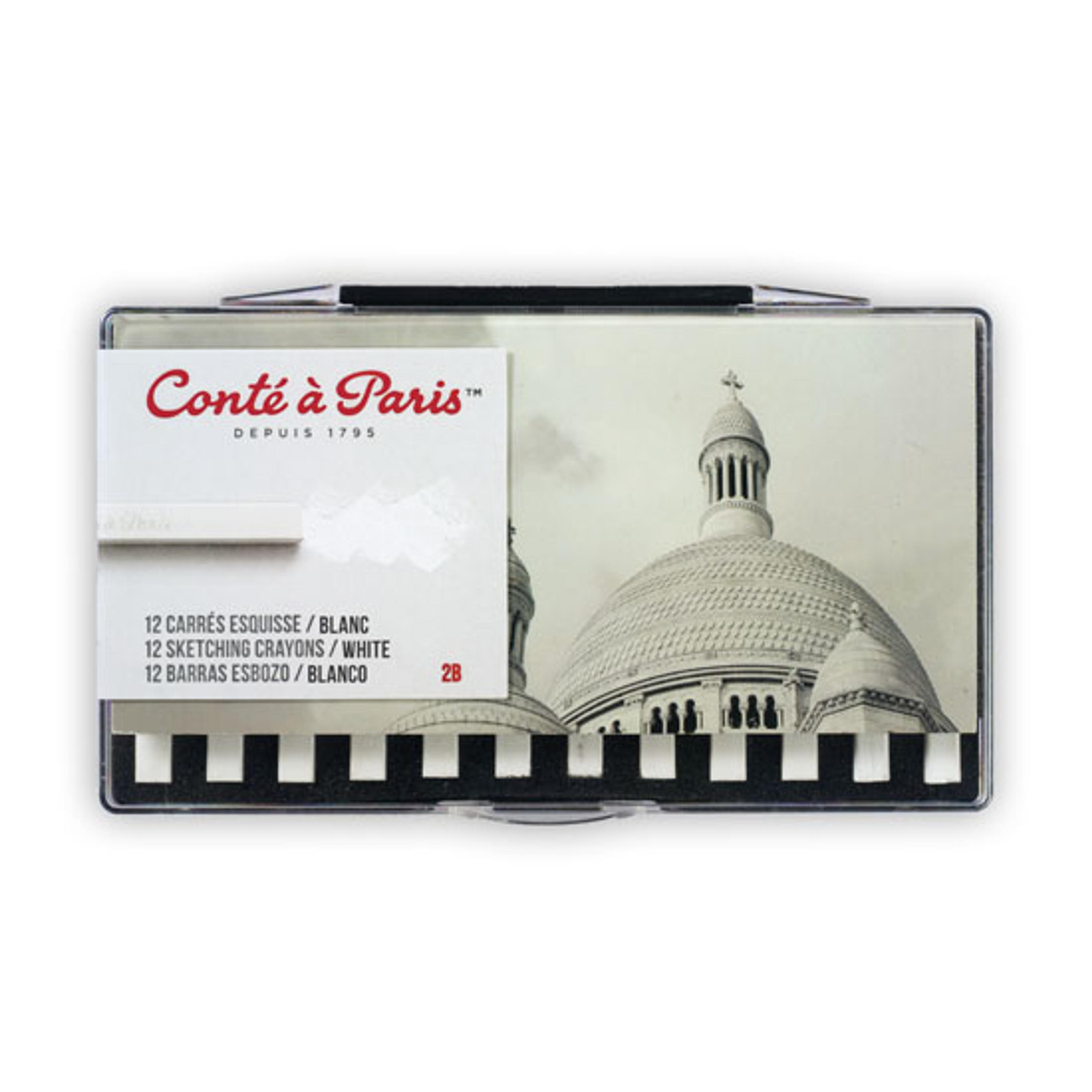 Conte Carres - White - 2B. Pack of 12