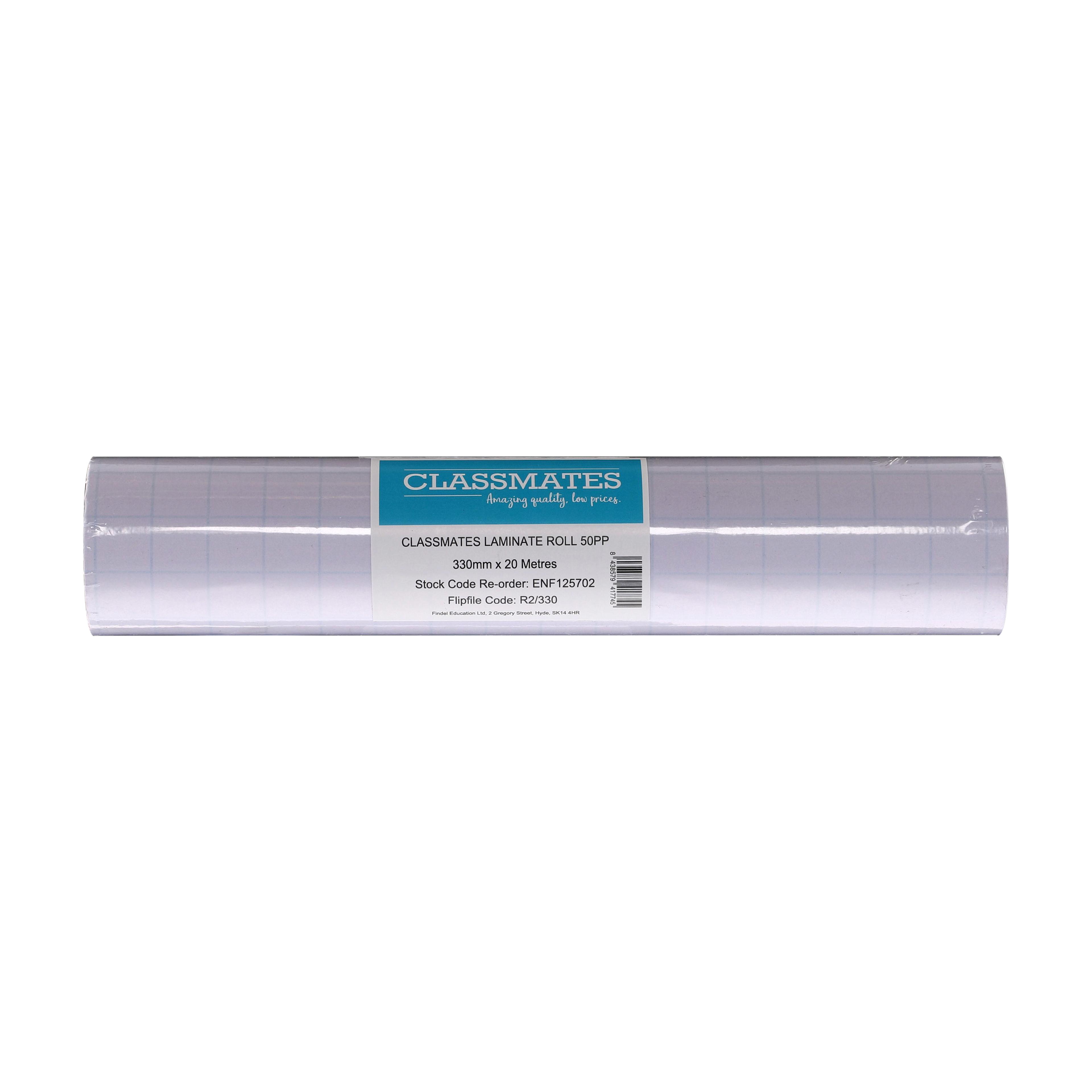 Classmates Transparent Book Covering, 50 Micron, Width 330mm x Length 20m