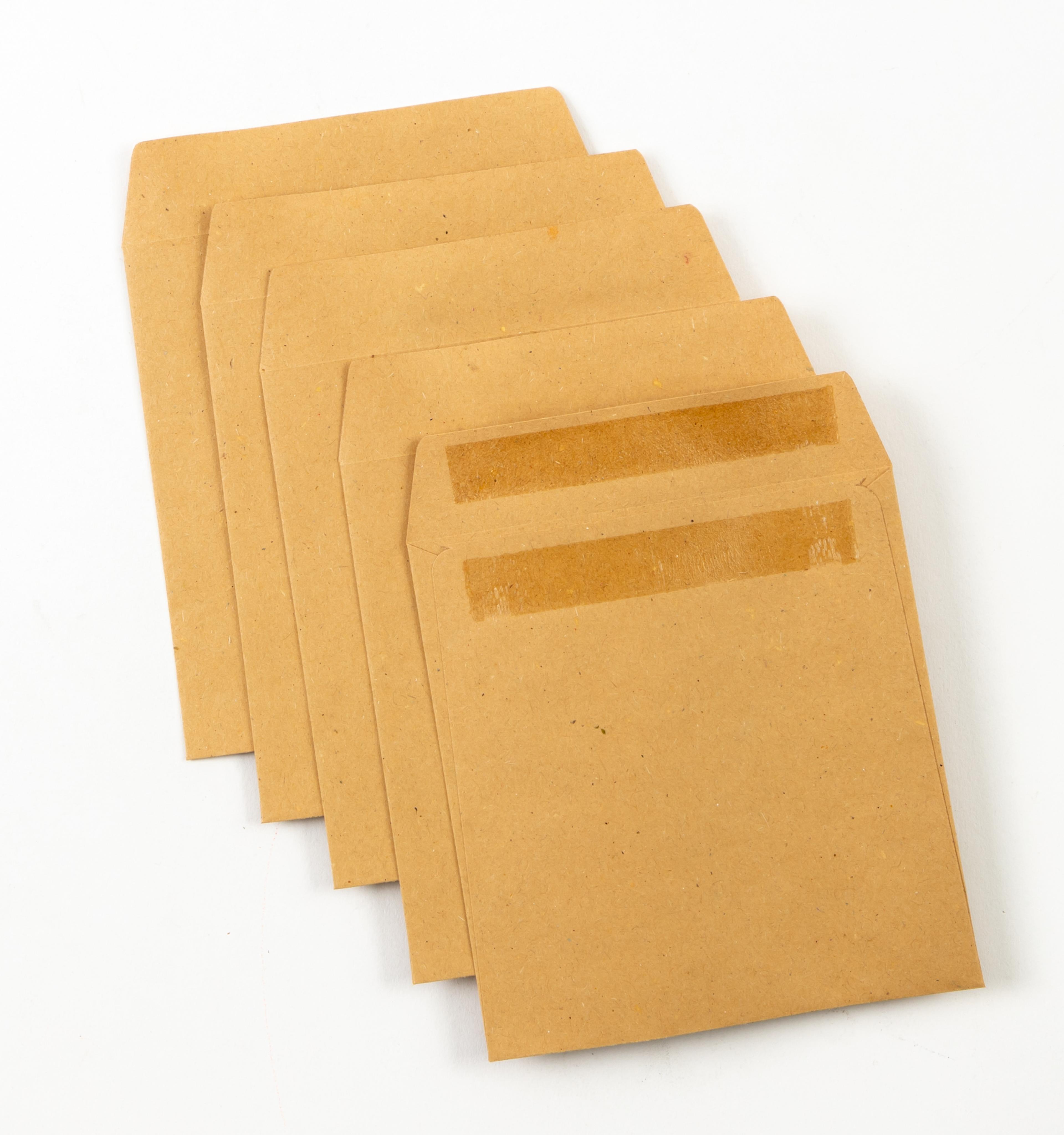 Classmates Manilla Buff Gummed Pocket Envelopes -108 x 102mm - Pack of 1000