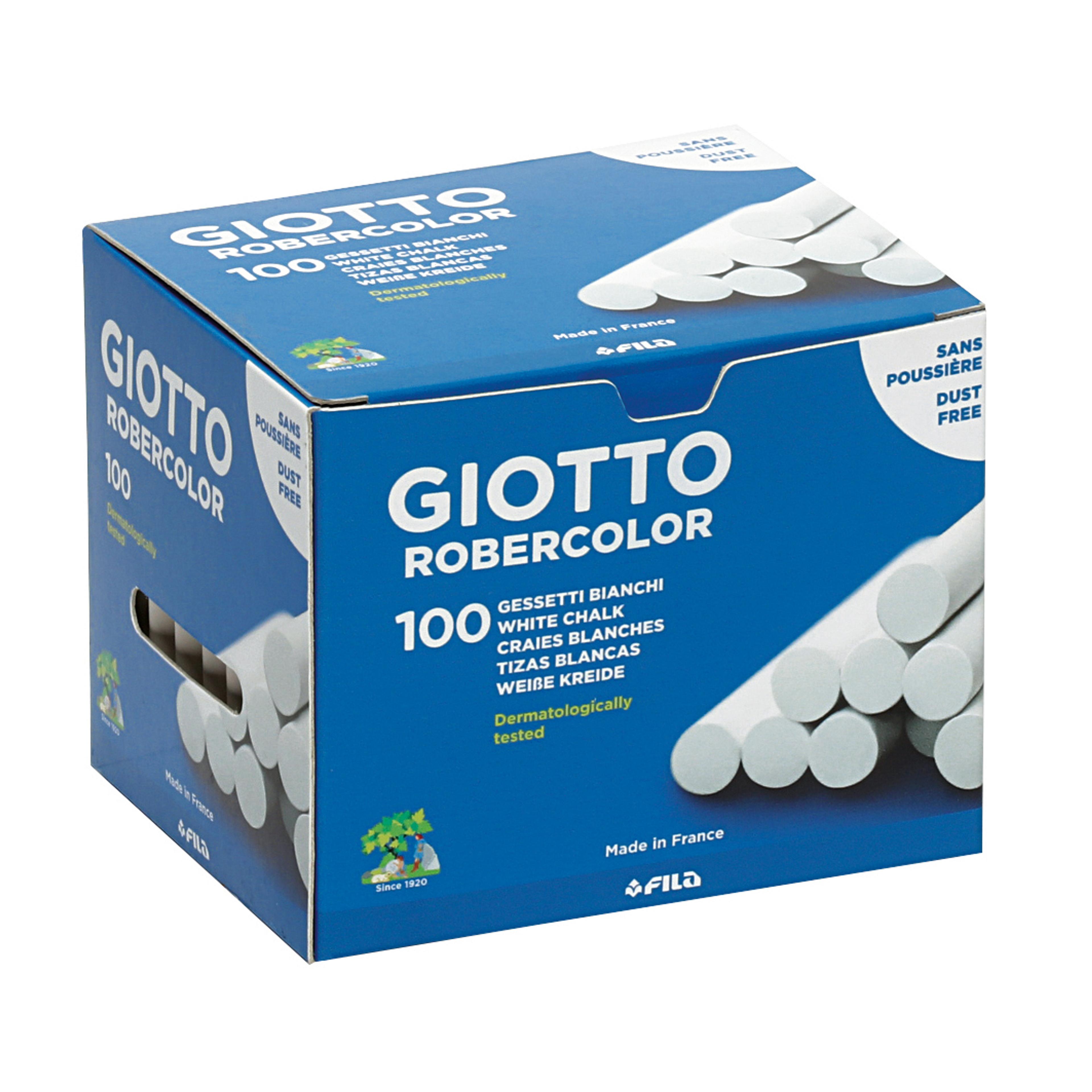 GIOTTO Robercolor Chalks - White - Pack of 100