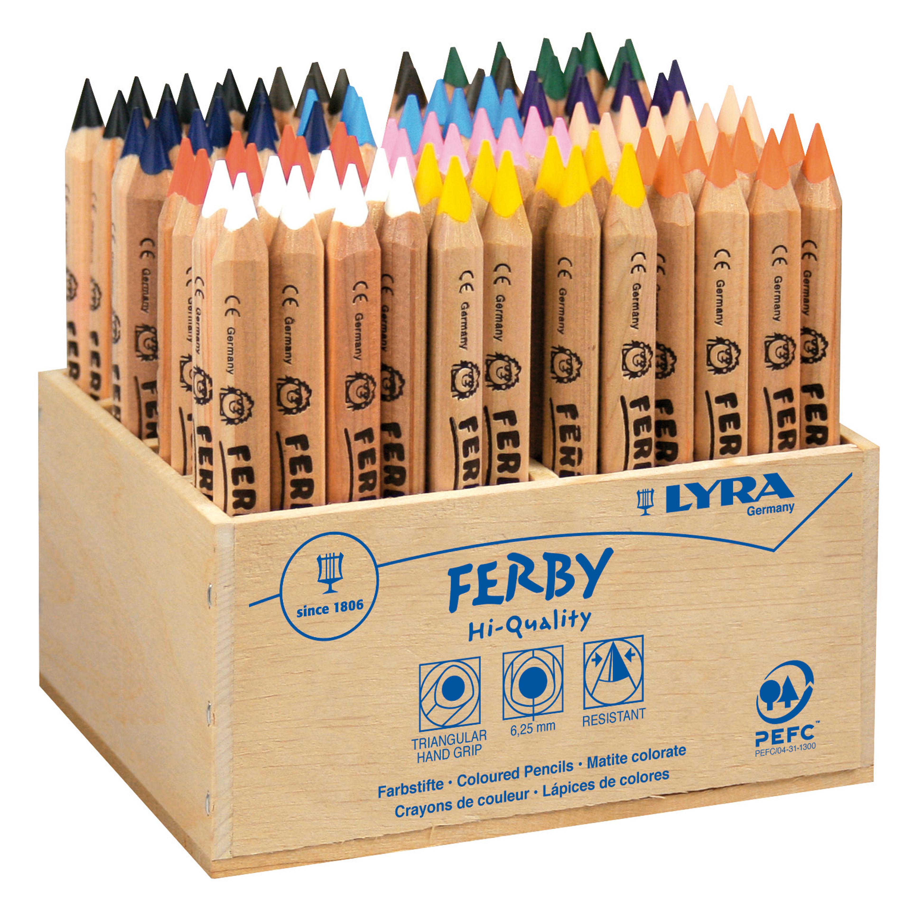 LYRA Ferby Triangular Colouring Pencils - Box of 96