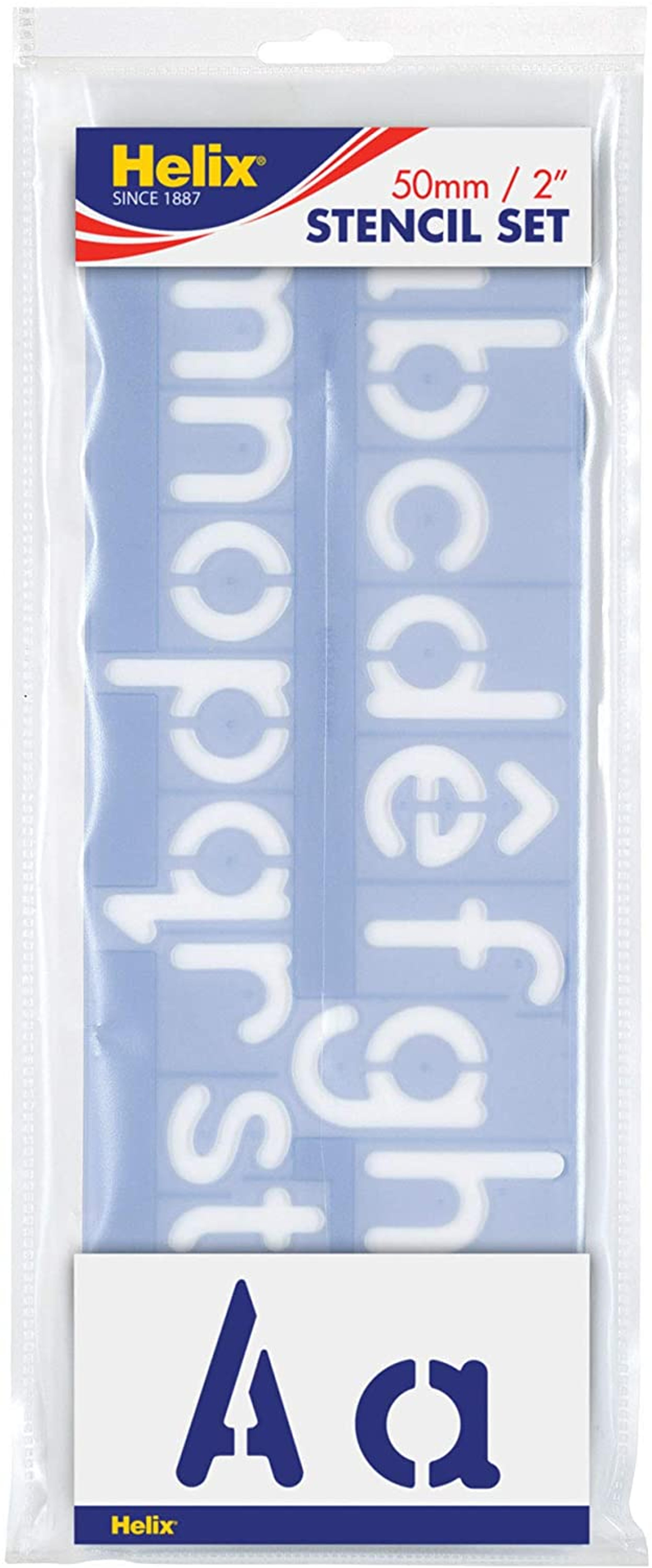 Helix Letters & Numbers Stencil Set - 2in