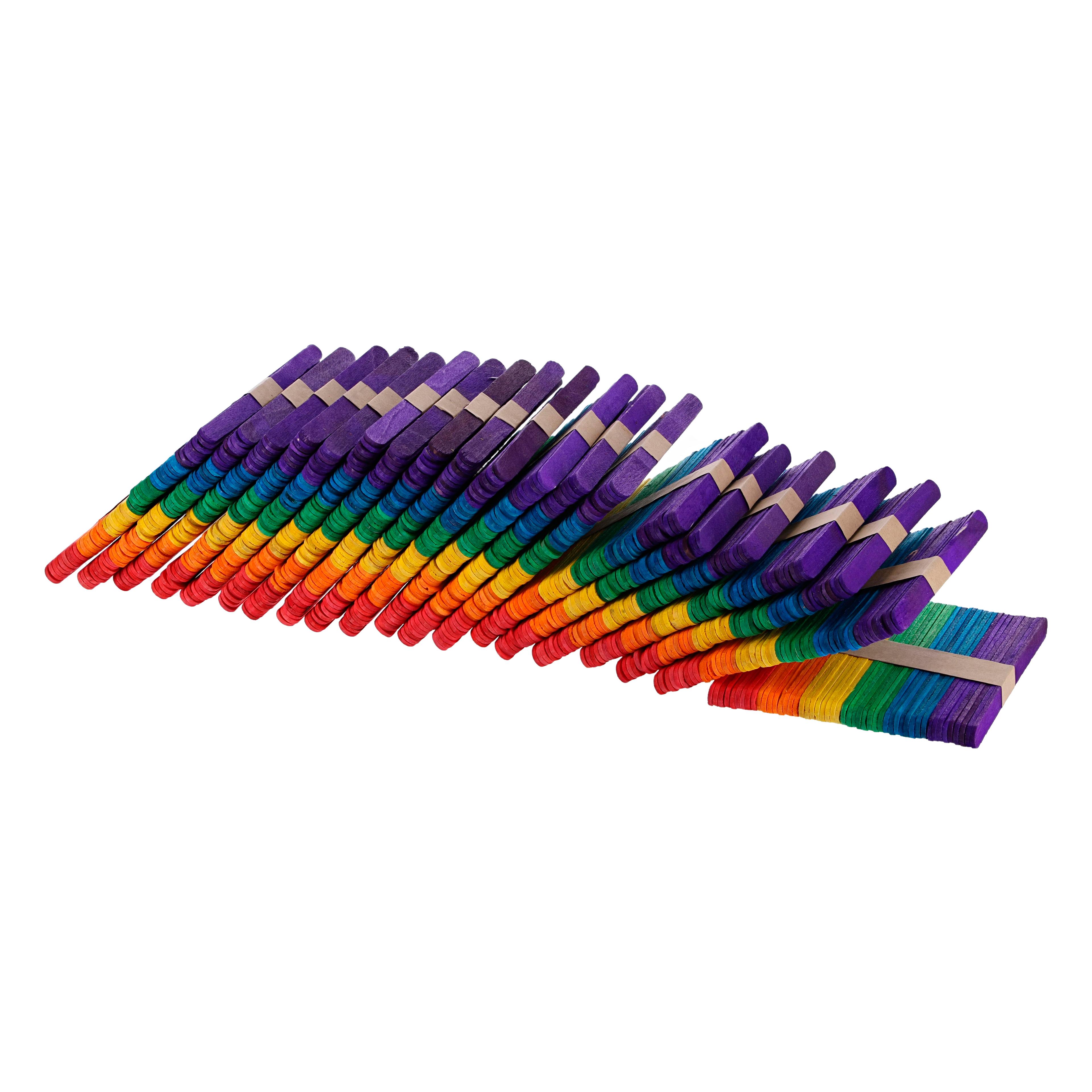 Classmates Wooden Craft Sticks - Coloured - Pack of 1000