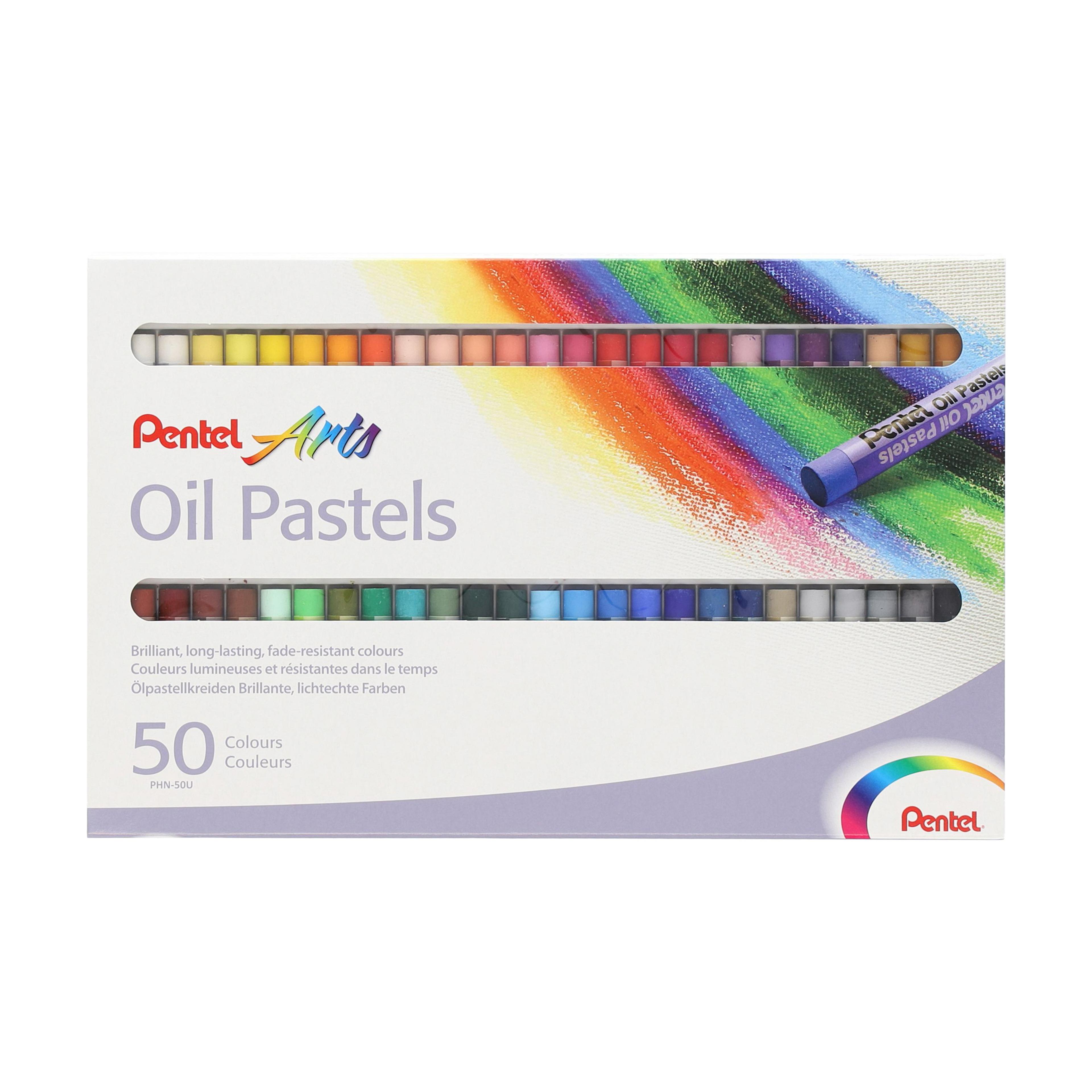 Pentel Arts Oil Pastels - Pack of 50