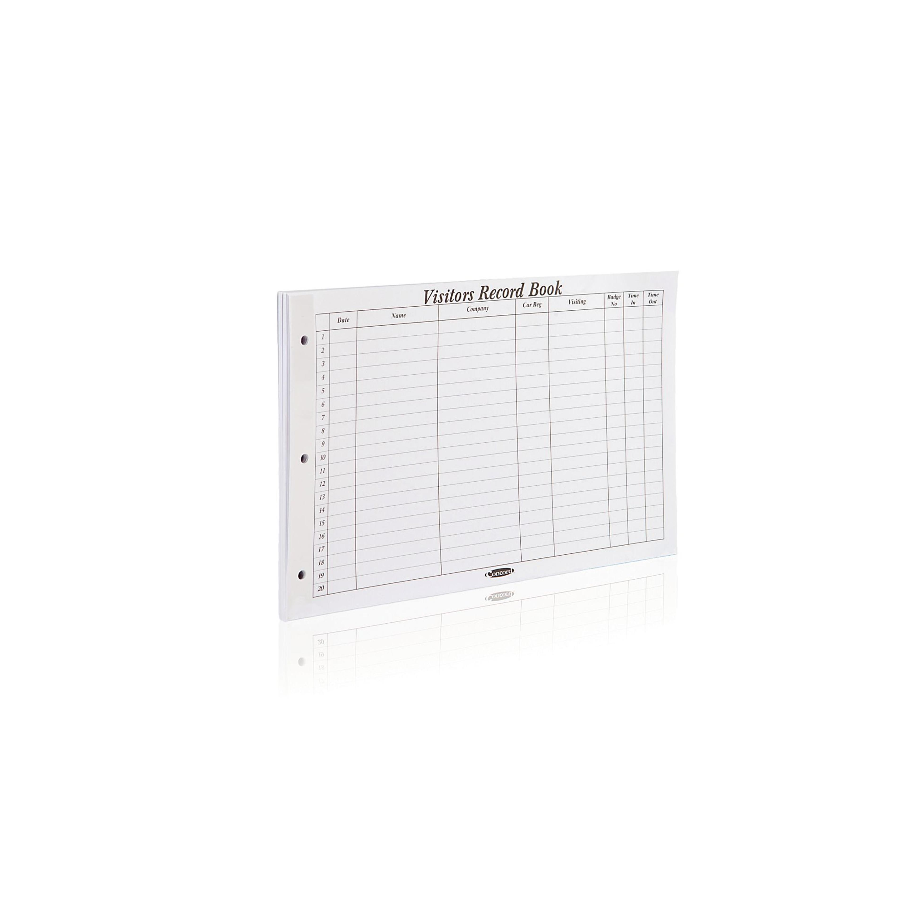 Refill Pad for Visitors Record Book - Pack of 1