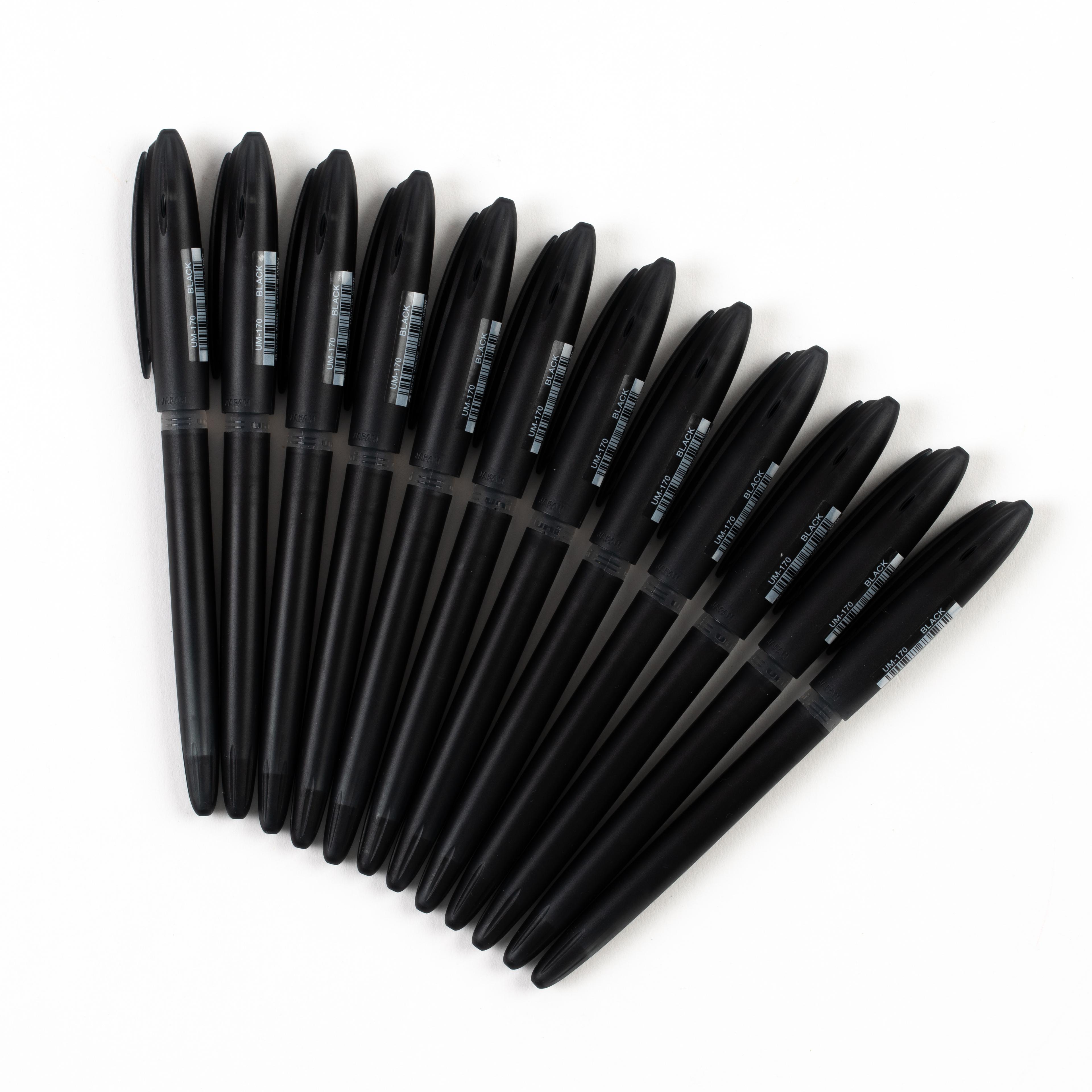 uni-ball Signo Gelstick Rollerball Pens - Black - Pack of 12