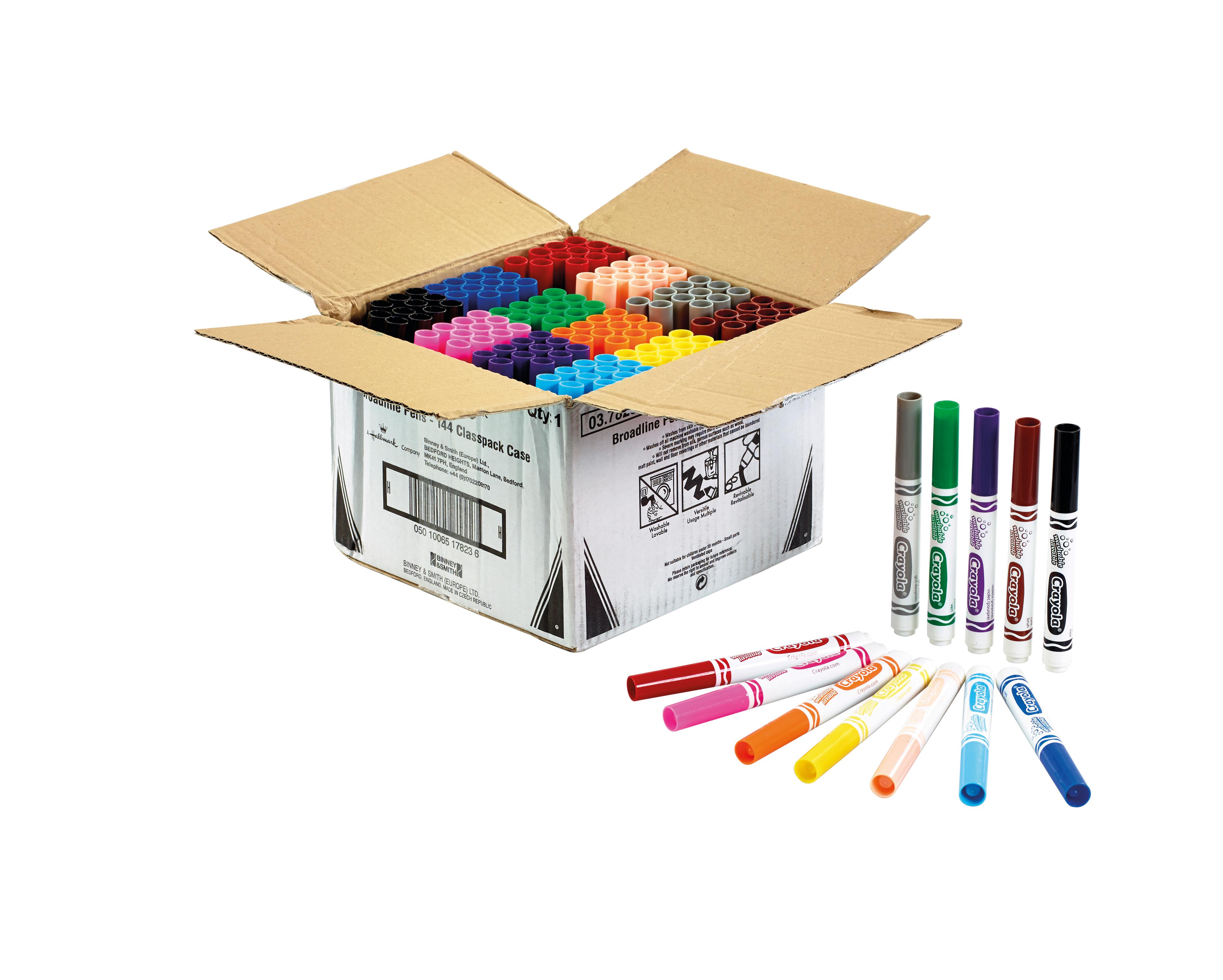 Crayola Broadline Colouring Pens - Pack of 144