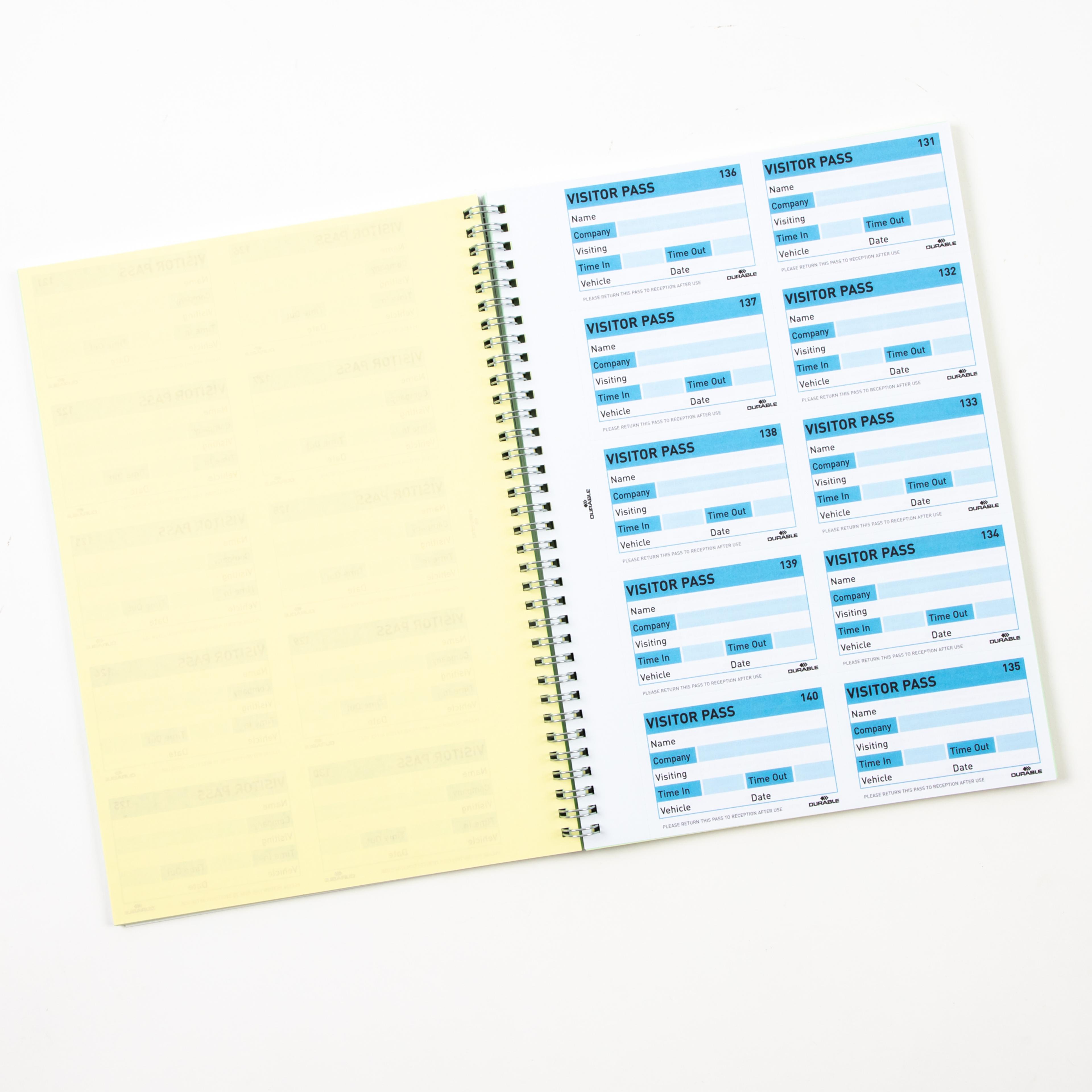 DURABLE Refill Badge Inserts for Visitors Book - 60 x 90mm - Pack of 300