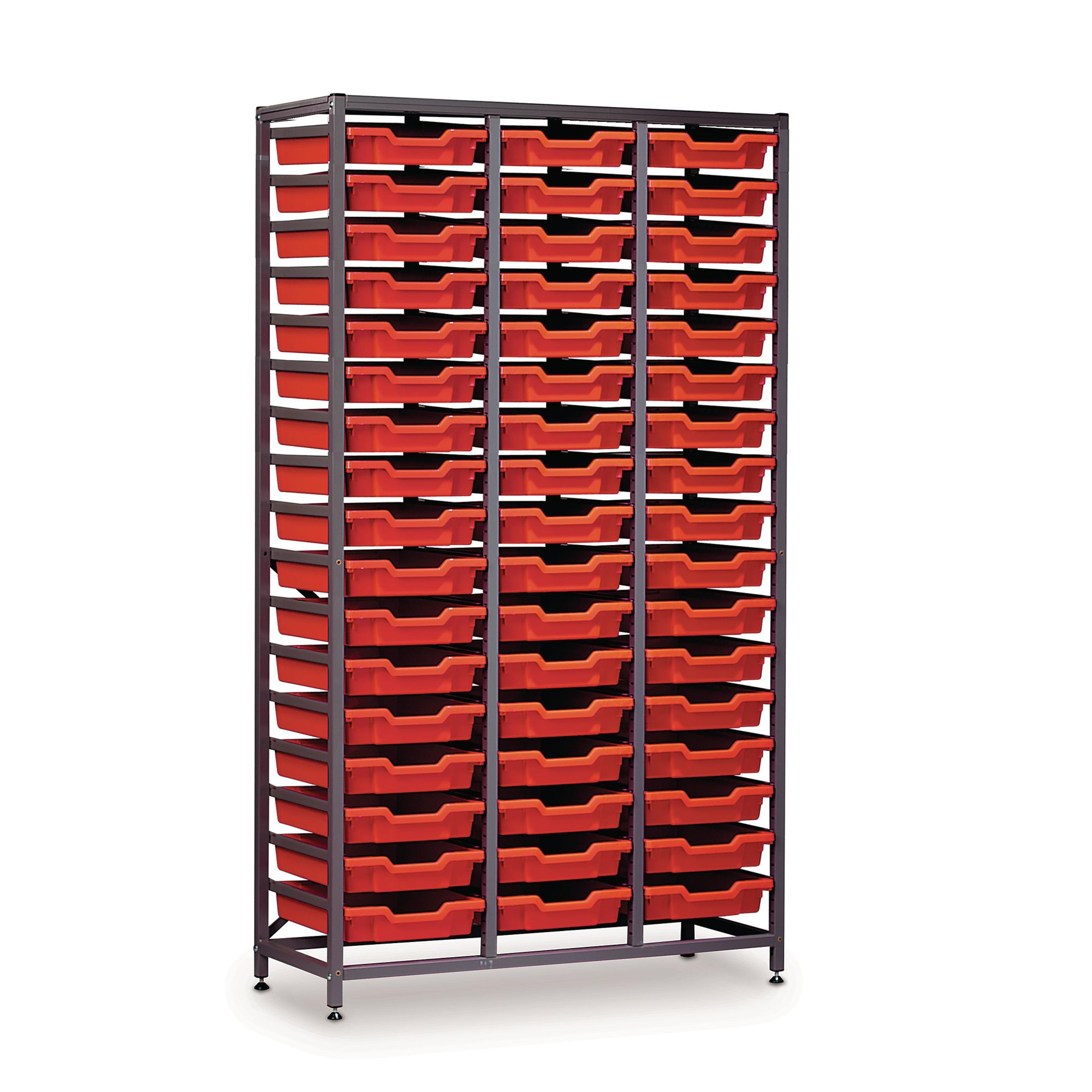 Gratnells Treble Column Tall Tray Frame - 1850mm - Grey