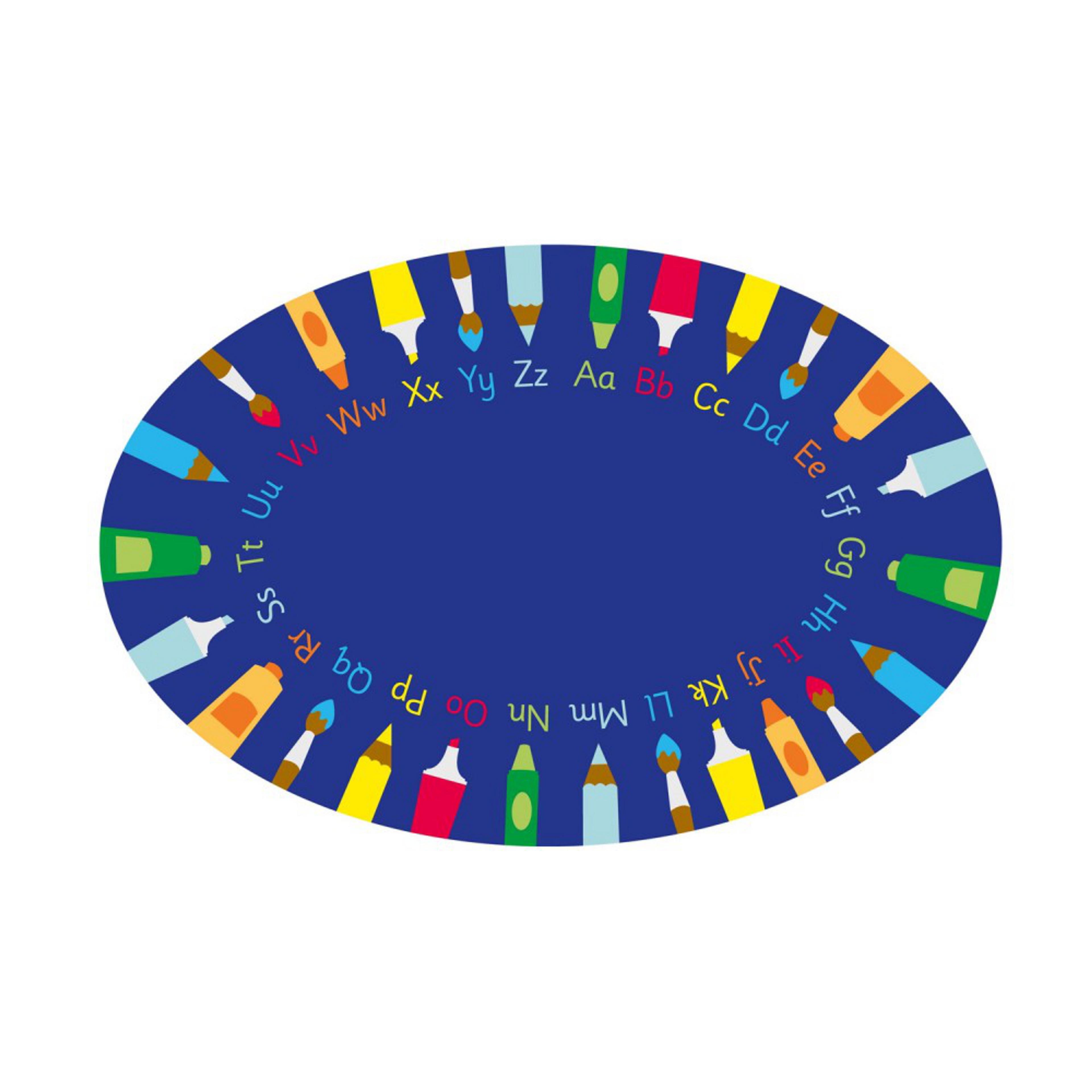 Kit for Kids Oval Pencils Alphabet Mat