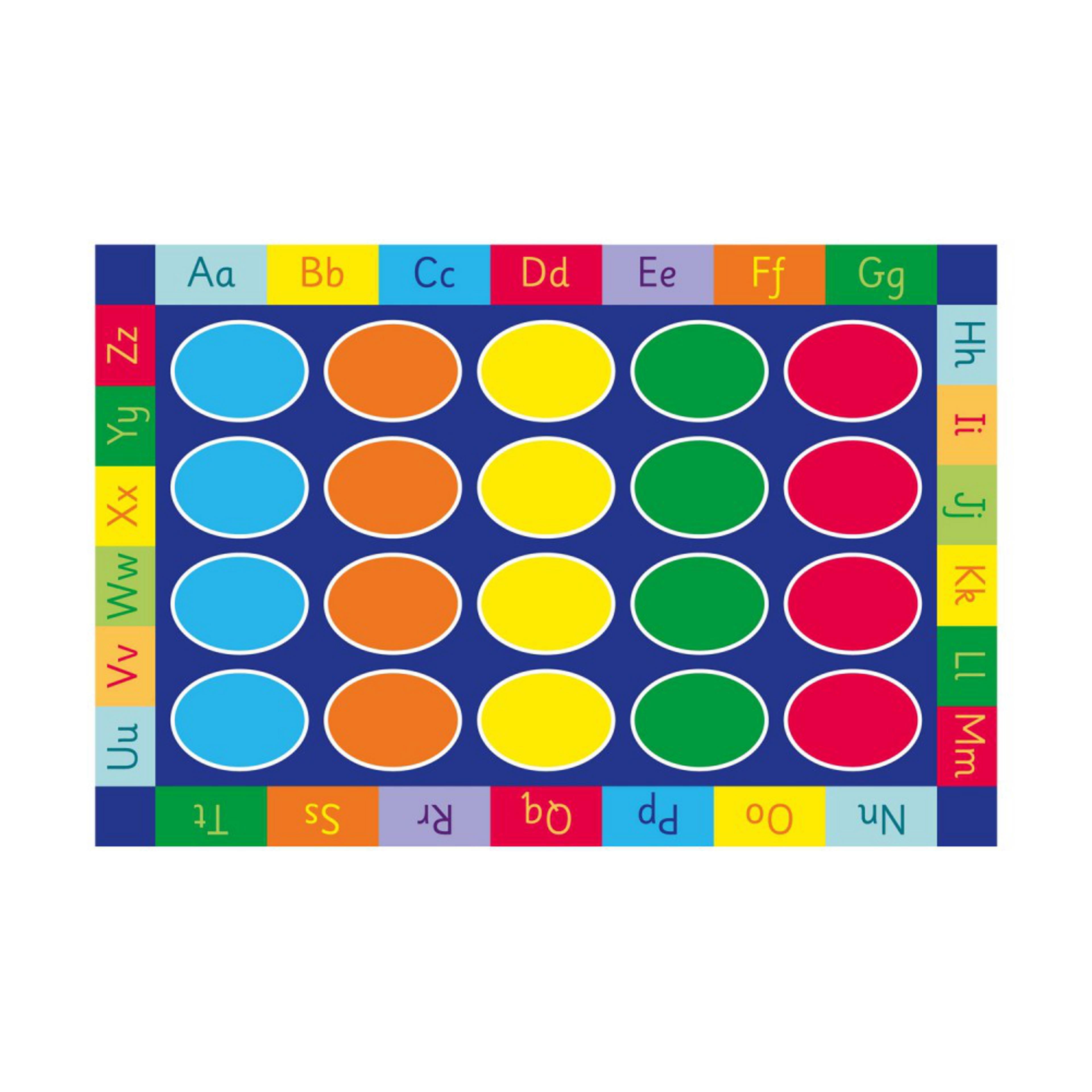 Kit for Kids Rainbow ABC Dot Rectangular Mat