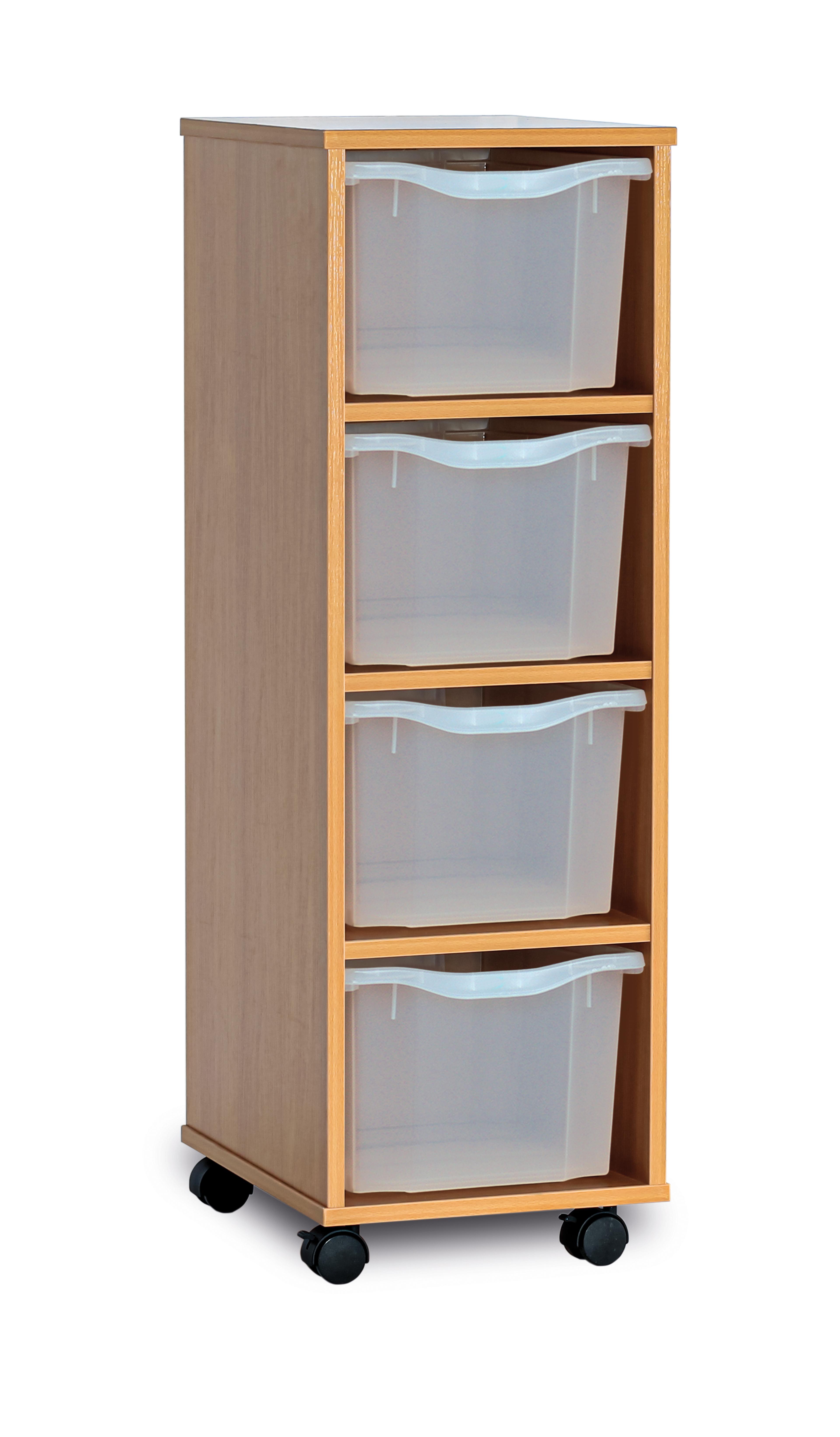 GALT Single Tray Storage Unit – 4 Clear Trays