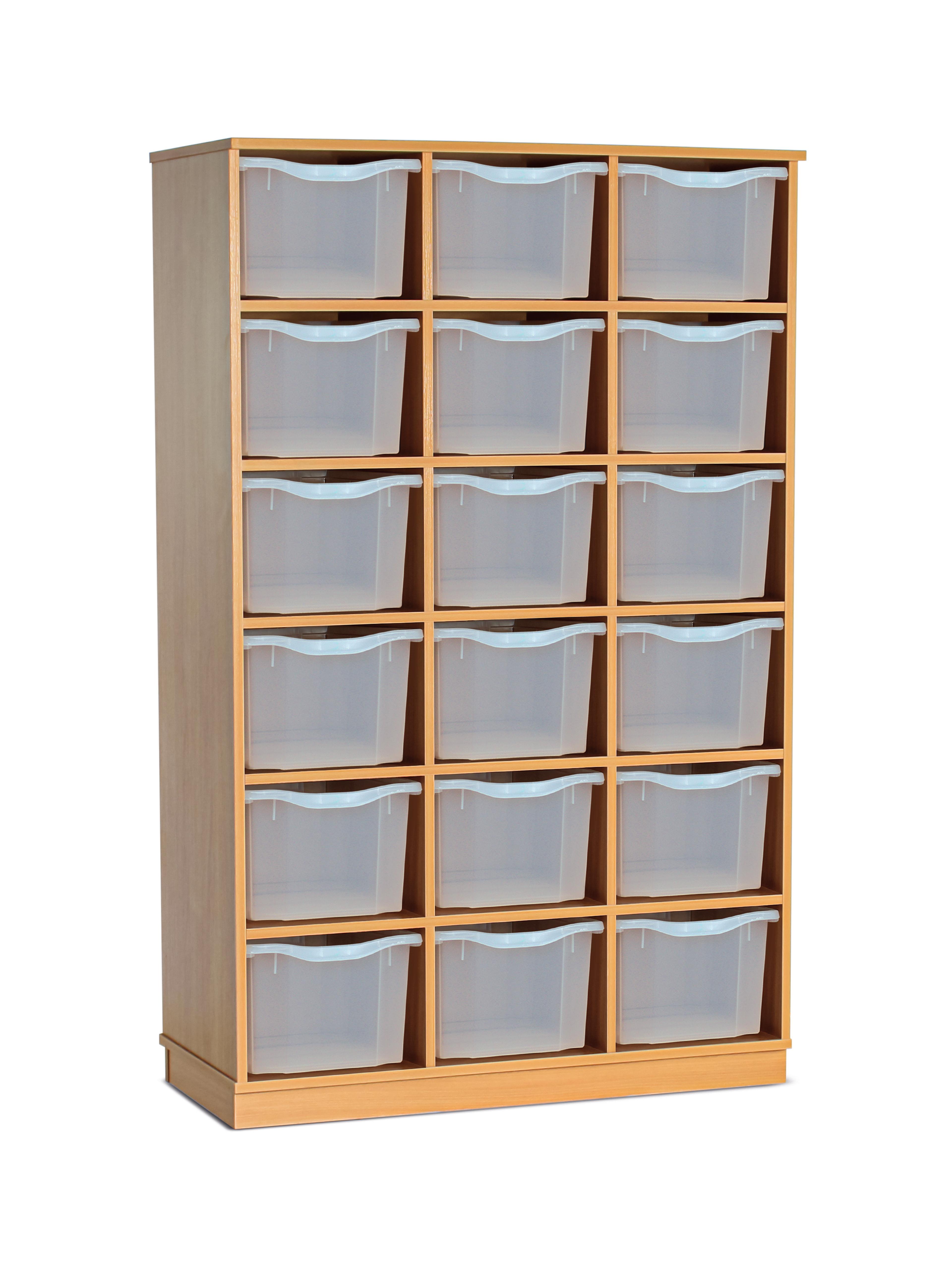 GALT Storage Unit with 18 Clear Trays