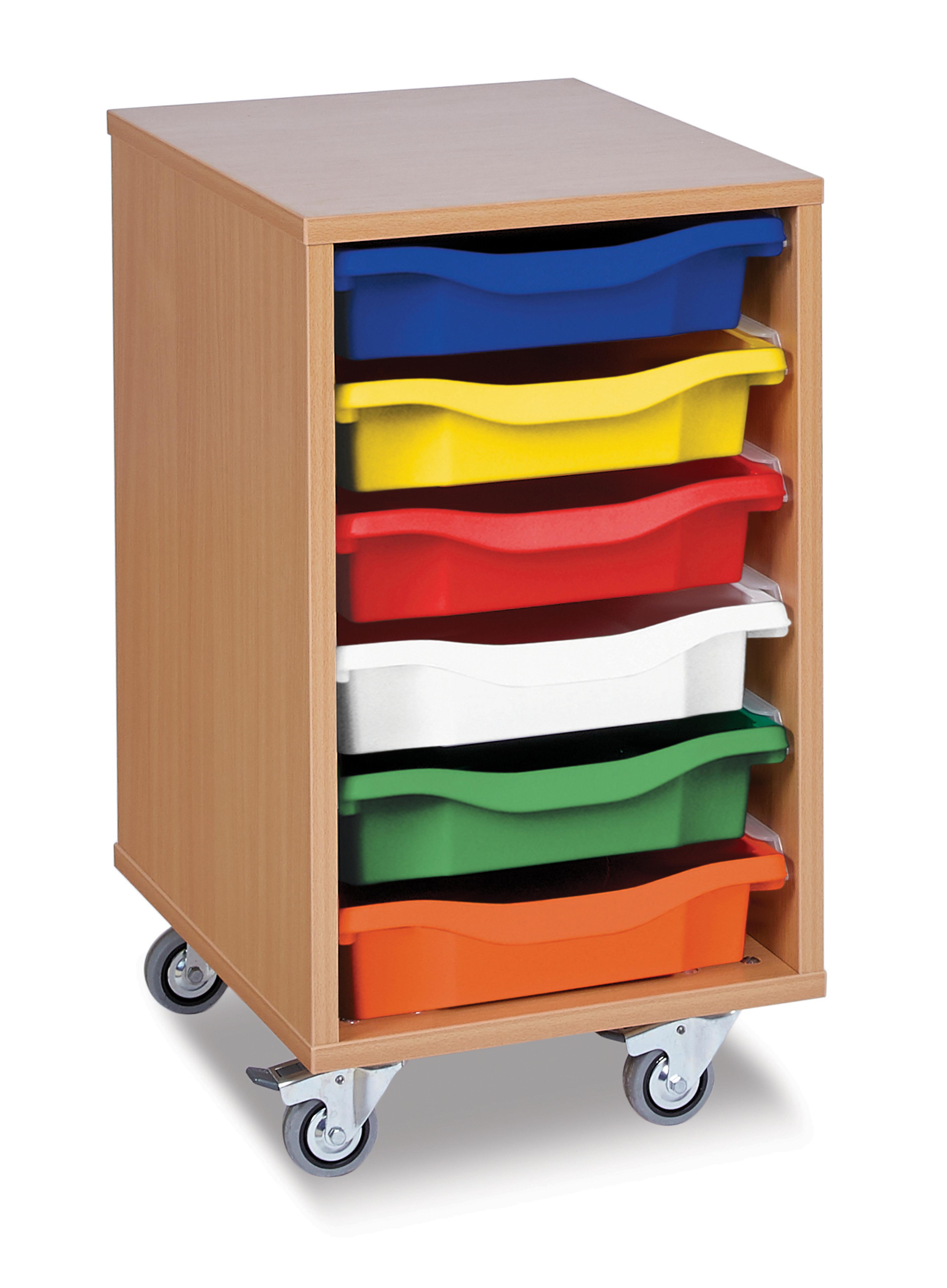 GALT Single Bay Tray Storage Unit - Colour Trays