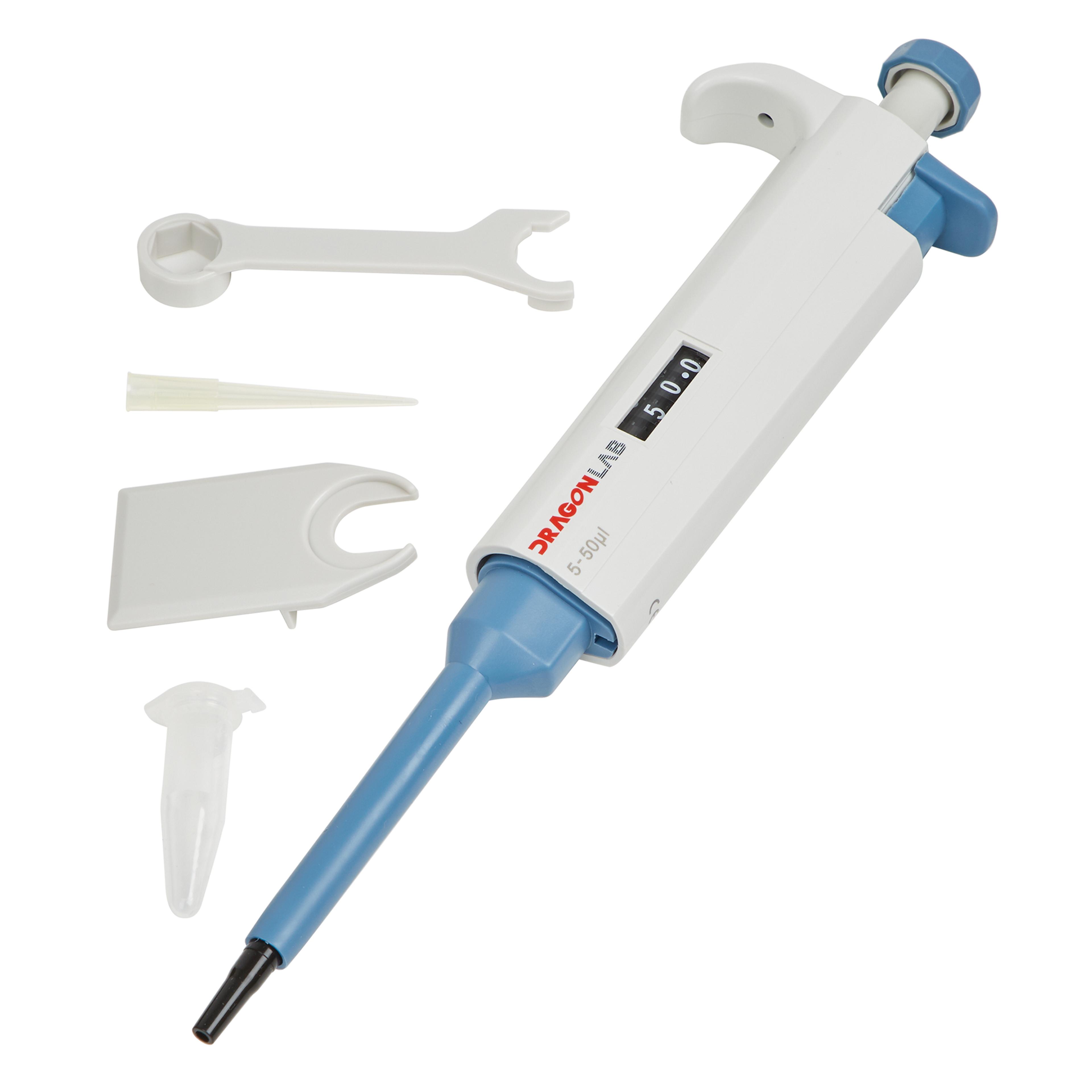 Variable Volume (Adjustable) Micropipette 5-50µL