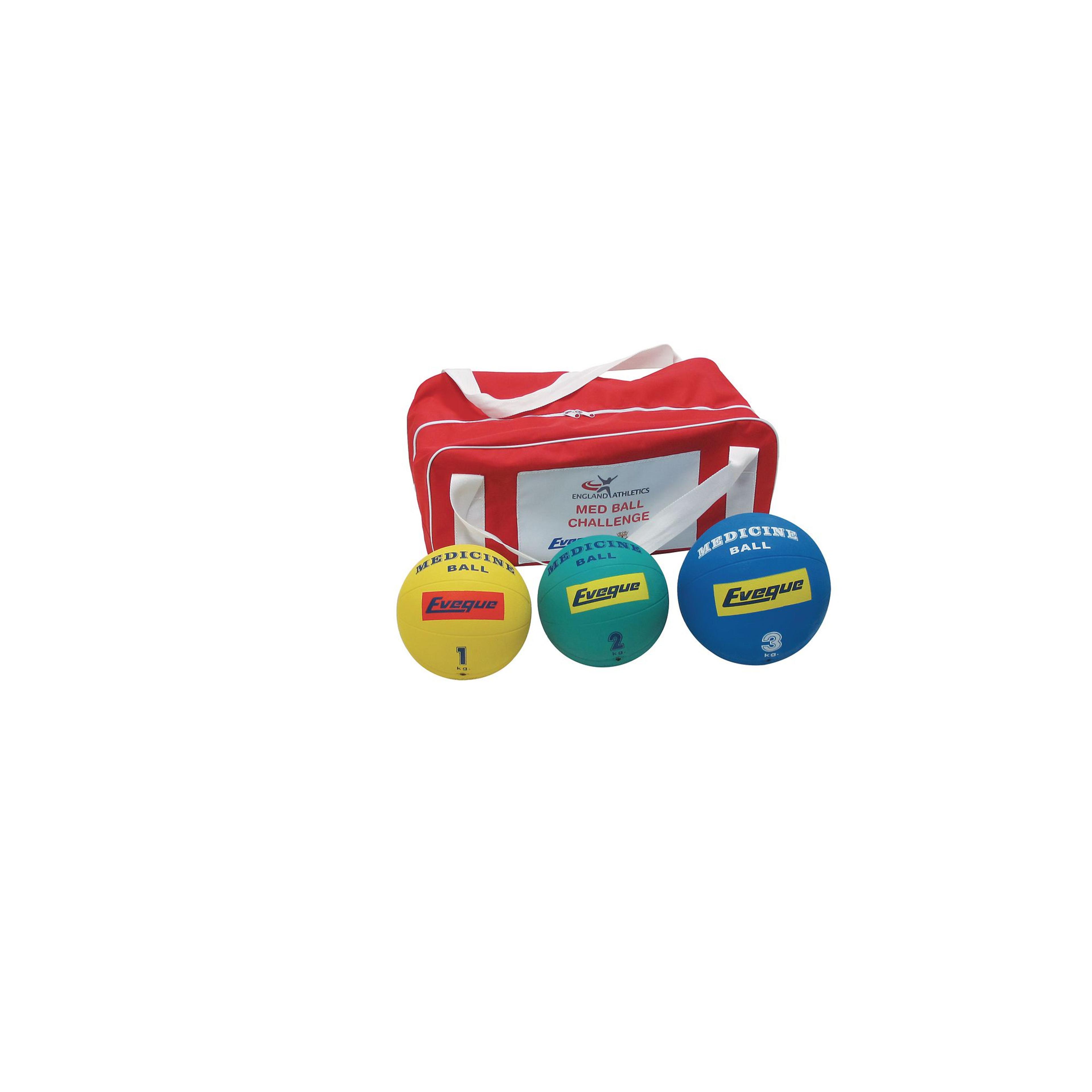England Athletics Medicine Ball Challenge - Assorted - Pack of 3
