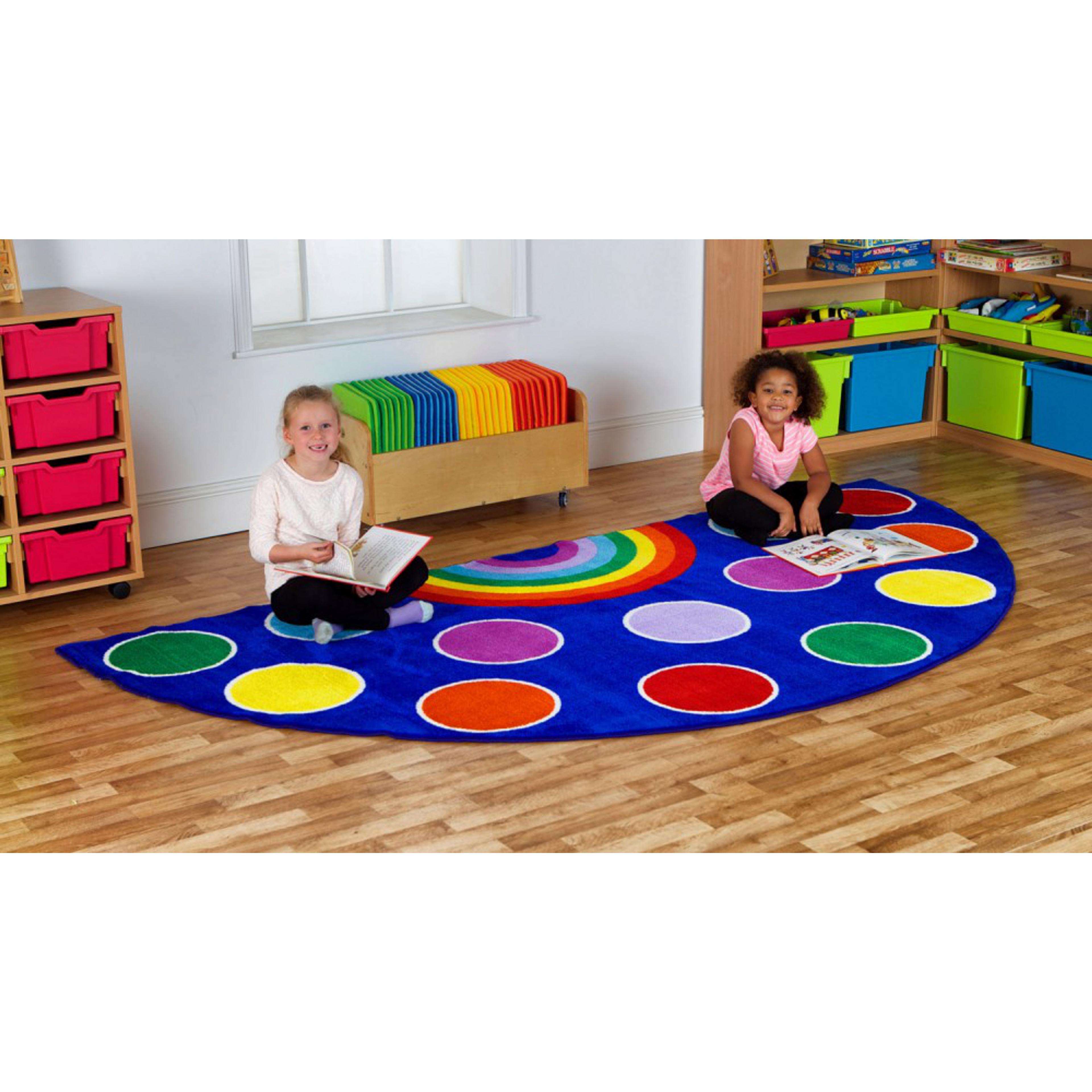 Kit for Kids Rainbow Semi-Circle Carpet