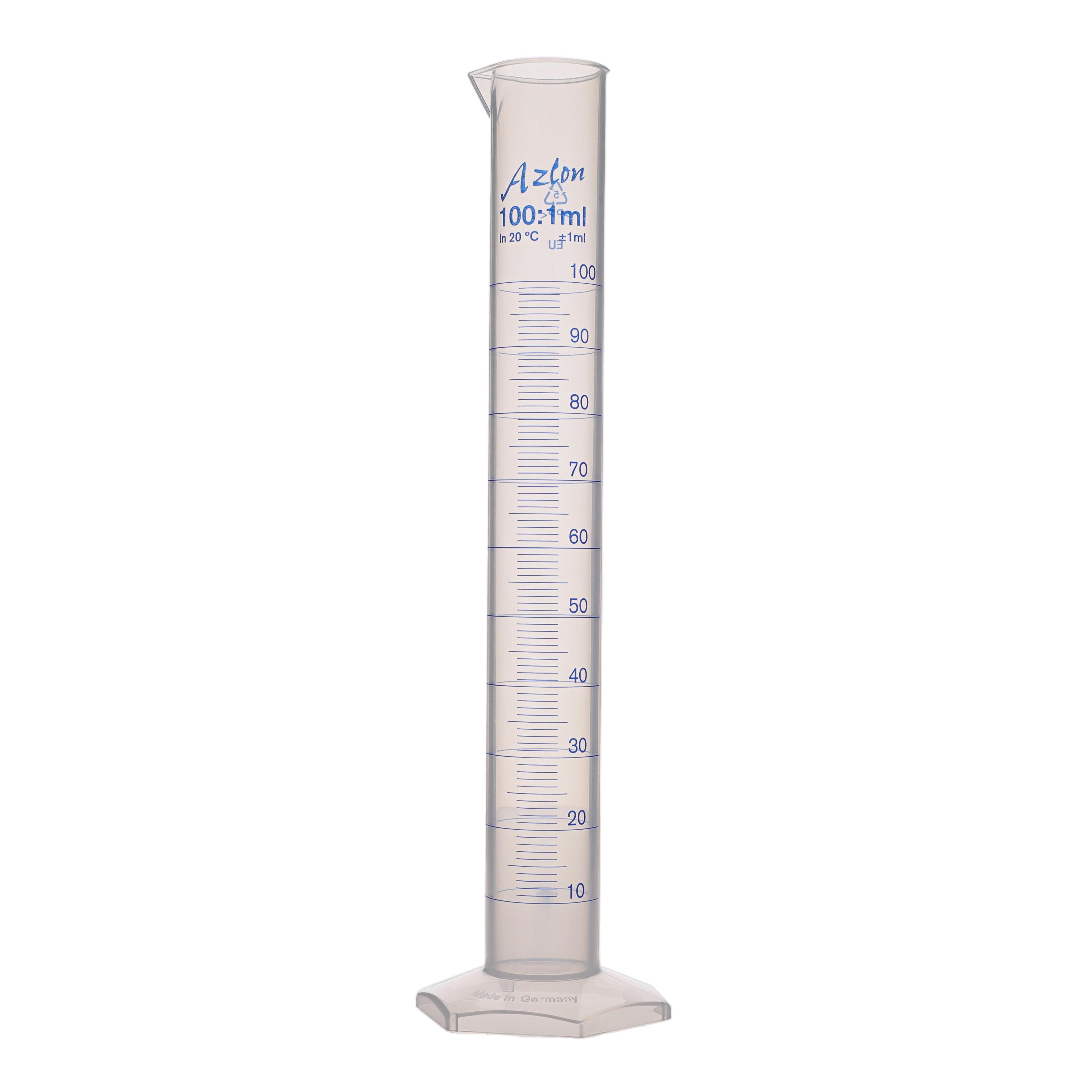AZLON Measuring Cylinder - Tall Form - 100ml - Pack of 5