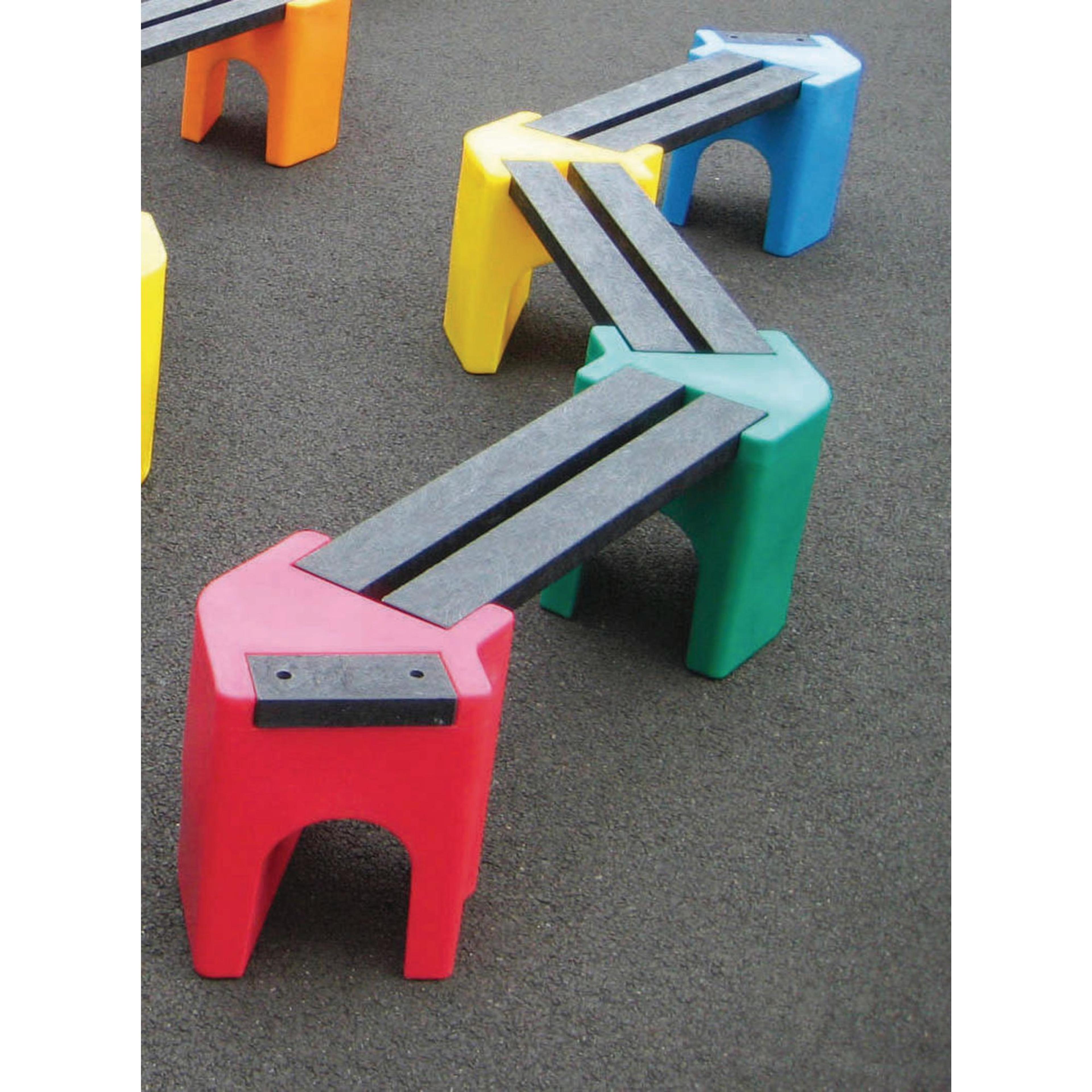 6 Seater Zig Zag Bench